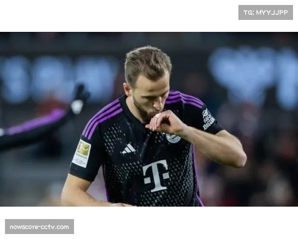 凯恩冷静晃过两人推射远角，戴队长袖标创78场百球参与纪录